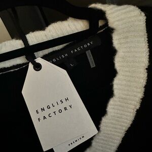 English Factory cropped sweater